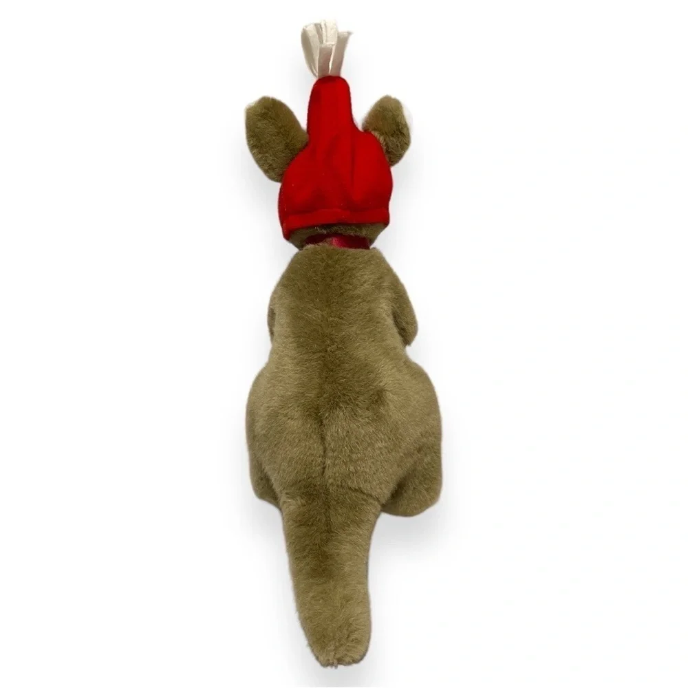Uni Toys Uniring Australian Kangaroo and‎ Joey Plush Stuffed Holiday Cap 14.5” H